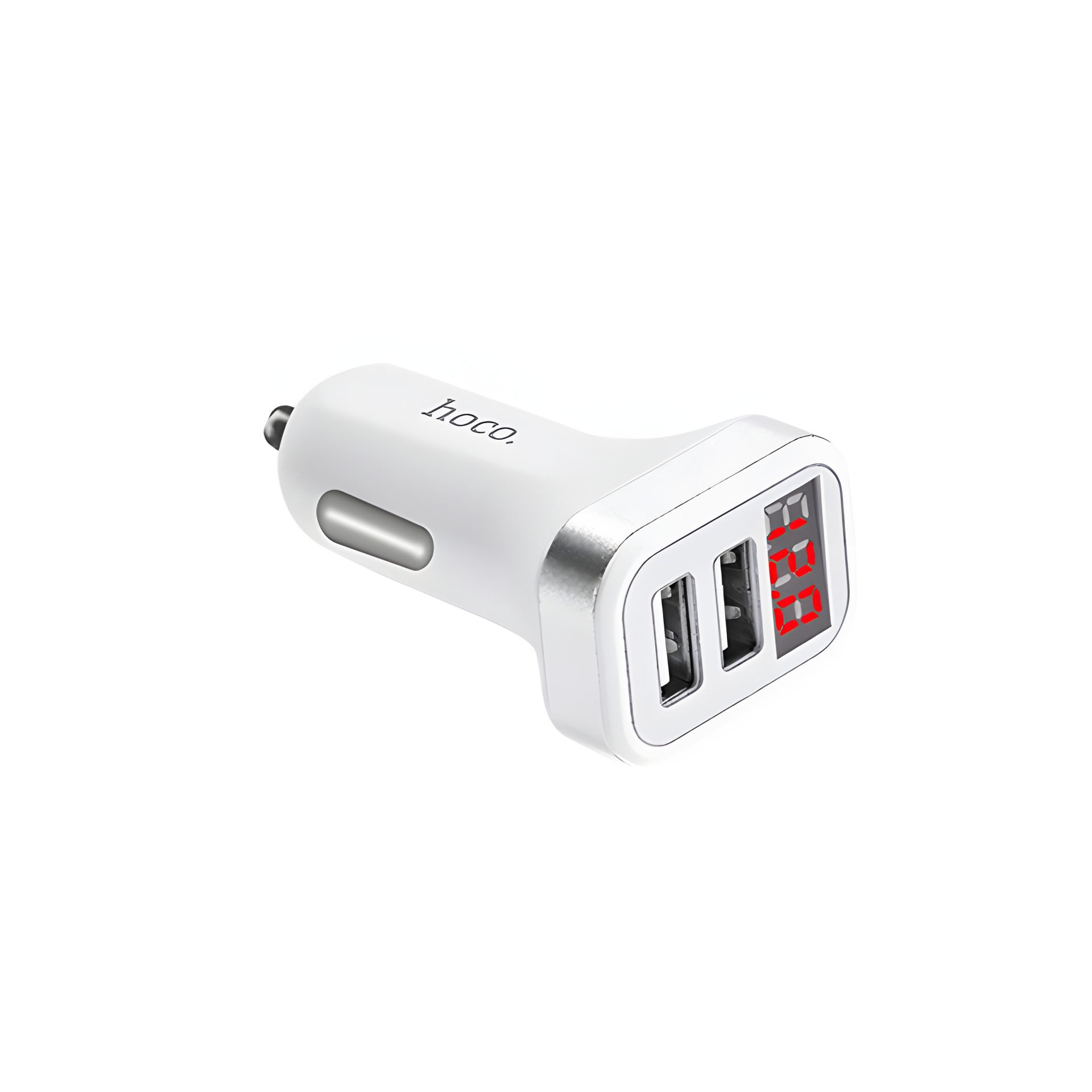 Автомобильное ЗУ Hoco Z3 (2USB/ 3.1A) с дисплеем White Автомобильное ЗУ Hoco Z3 (2USB/ 3.1A) с дисплеем White