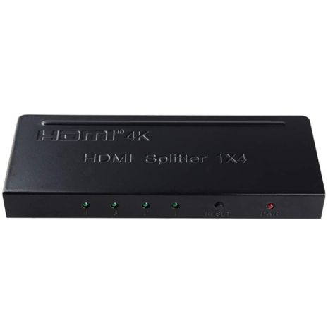 Спліттер PowerPlant HDMI 1x4 V1.4, 4K (HDSP4-M)