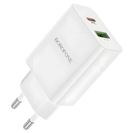 Зарядка Borofone BA56A PD 20W + QC3.0 Белый