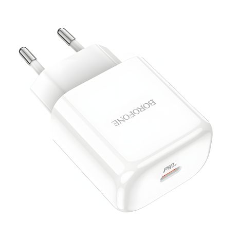 Borofone BN3 Premium зарядний пристрій PD 20W QC3.0 White