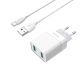 Зарядное устройство Borofone BA39A QC3.0 Type-C 2USB 18W White