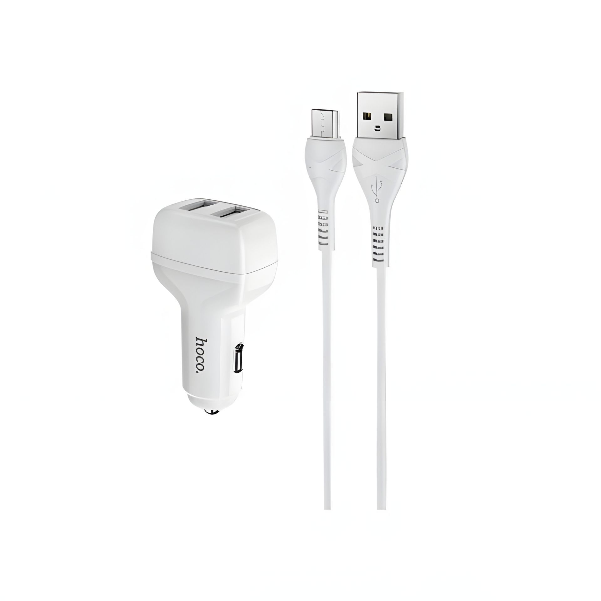 Автомобильное ЗУ Hoco Z36 Micro 2USB White Автомобильное ЗУ Hoco Z36 Micro 2USB White