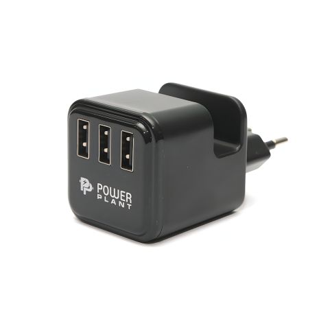 Зарядний пристрій PowerPlant W-360 3.4A 3xUSB: 220V