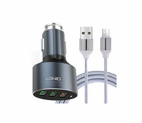 Автомобильное ЗУ LDNIO C703Q / micro-USB Black