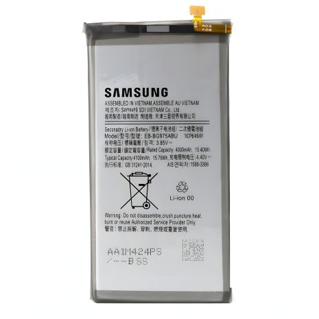 Оригинальная батарея для Samsung S10 Plus EB-BG975ABE G975 с гарантией 12 мес.