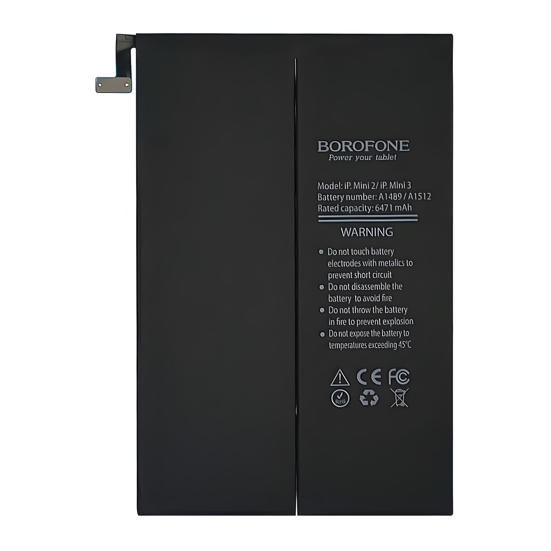 Акумулятор Borofone A1489/A1512 для Apple iPad Mini 2/ iPad Mini 3 Акумулятор Borofone A1489/A1512 для Apple iPad Mini 2/ iPad Mini 3