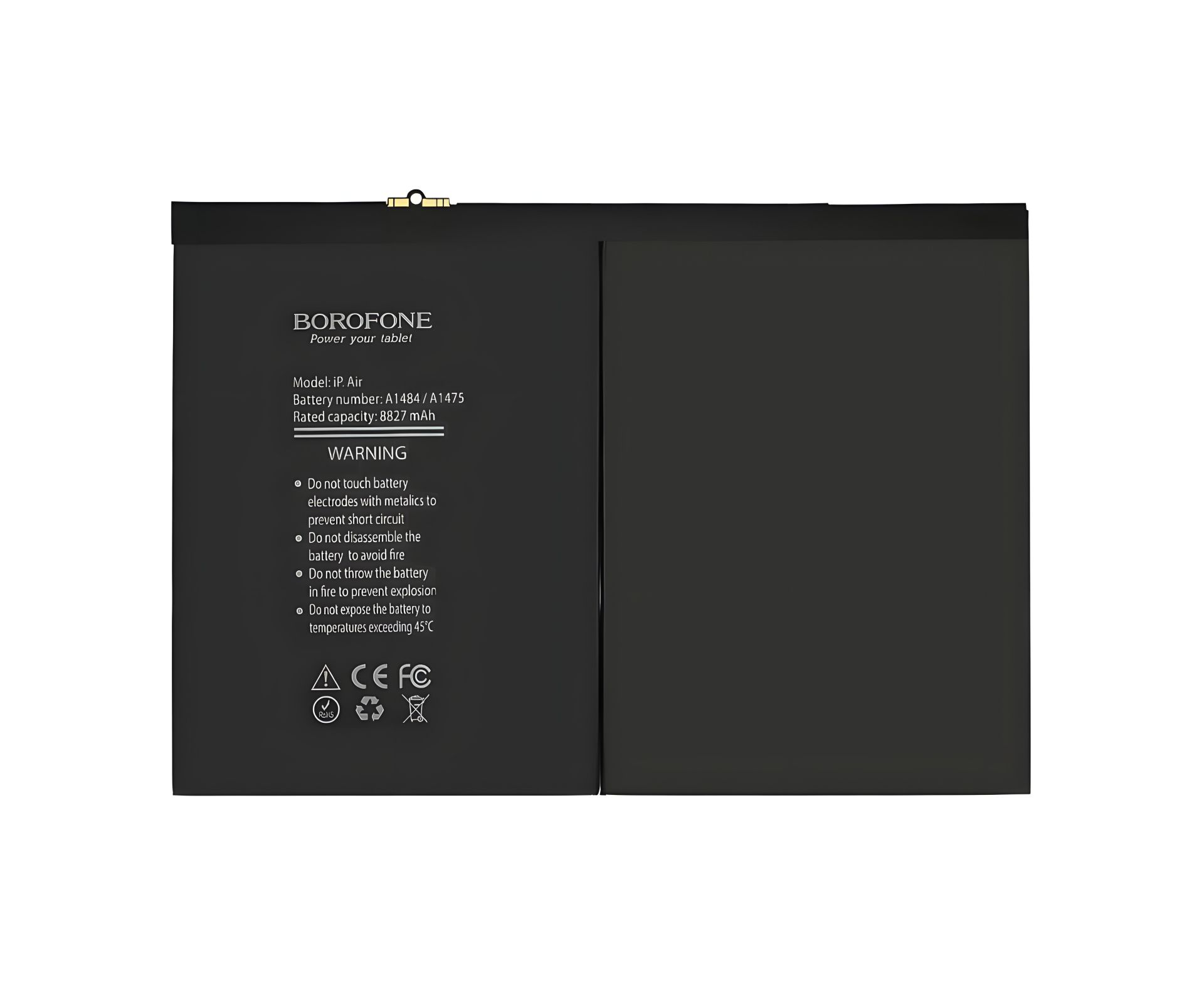 Аккумулятор Borofone A1484 для Apple iPad Air (iPad 5)/iPad 9.7 2017/iPad 9.7 2018/iPad 10.2 2019 Аккумулятор Borofone A1484 для Apple iPad Air (iPad 5)/iPad 9.7 2017/iPad 9.7 2018/iPad 10.2 2019