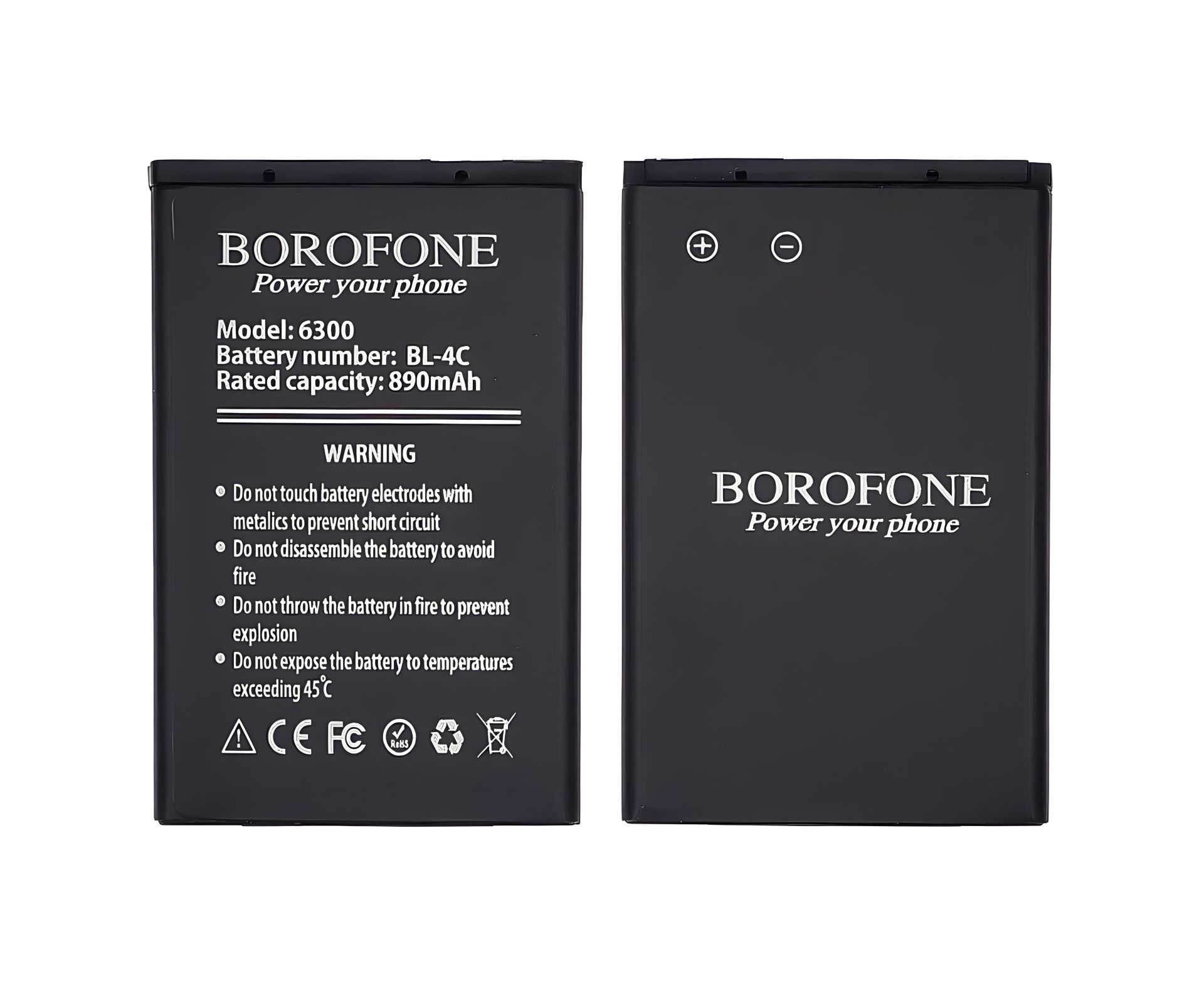 Аккумулятор Borofone BL-4C для Nokia 6300/ 5100/ 6100/ 6260/ 7200/ 7270/ 7610/ X2-00/ C2-05 Аккумулятор Borofone BL-4C для Nokia 6300/ 5100/ 6100/ 6260/ 7200/ 7270/ 7610/ X2-00/ C2-05
