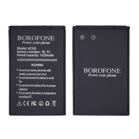 Акумулятор Borofone BL-5C для Nokia 2300/1100/5030/ 6230/ 6230i/ 6600/6630/ C1-00/ C2-00/ E50/ N70/ N71/ N72/ X2-01