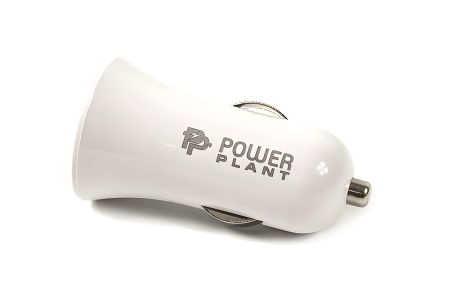 Автомобільне зарядне PowerPlant 2xUSB: PDA, MP3, AUTO; 3.1A