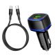 Автомобильное ЗУ Borofone BZ14A PD20W+QC3.0 Type-C to Type-C 3A Black Автомобильное ЗУ Borofone BZ14A PD20W+QC3.0 Type-C to Type-C 3A Black