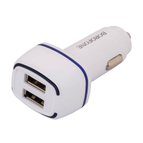 Автомобільне ЗУ Borofone BZ14 Micro 2USB 2.4A White