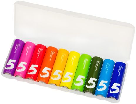Батарейки ZMI Rainbow Zi5 (AA) Alkaline 1.5V-S2/LR6 (10 шт. Бокс) Батарейки ZMI Rainbow Zi5 (AA) Alkaline 1.5V-S2/LR6 (10 шт. Бокс)