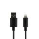 Hoco X88 USB Gratified Lightning 2.4A Чорний