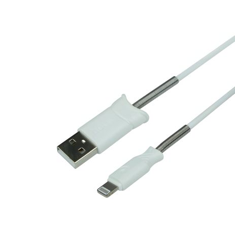 USB Hoco X24 Pisces Silicone Lightning Білий
