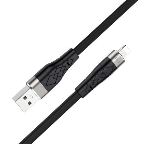 Кабель USB Lightning Hoco X53 Angel 1m, Чёрный