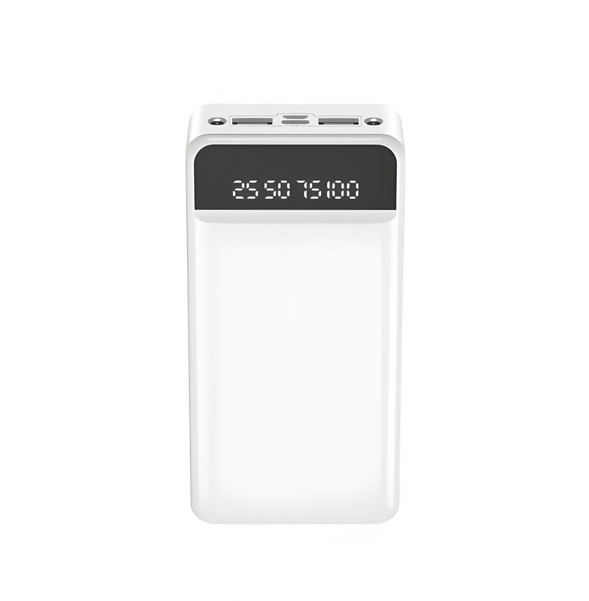 Повербанк XO PR163 + 3 Cable (20000mAh / Out: 2xUSB-A, Type-C 5V/2A / In: micro-USB, Type-C 5V/2A ) с LED Дисплеем и фонариком, Белый Повербанк XO PR163 + 3 Cable (20000mAh / Out: 2xUSB-A, Type-C 5V/2A / In: micro-USB, Type-C 5V/2A ) с LED Дисплеем и фонариком, Белый