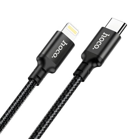Hoco X14 USB Double Speed PD 20W Type-C to Lightning 2m Чорний