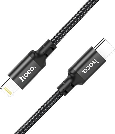 Hoco X14 USB Double Speed PD 20W Type-C to Lightning Чорний