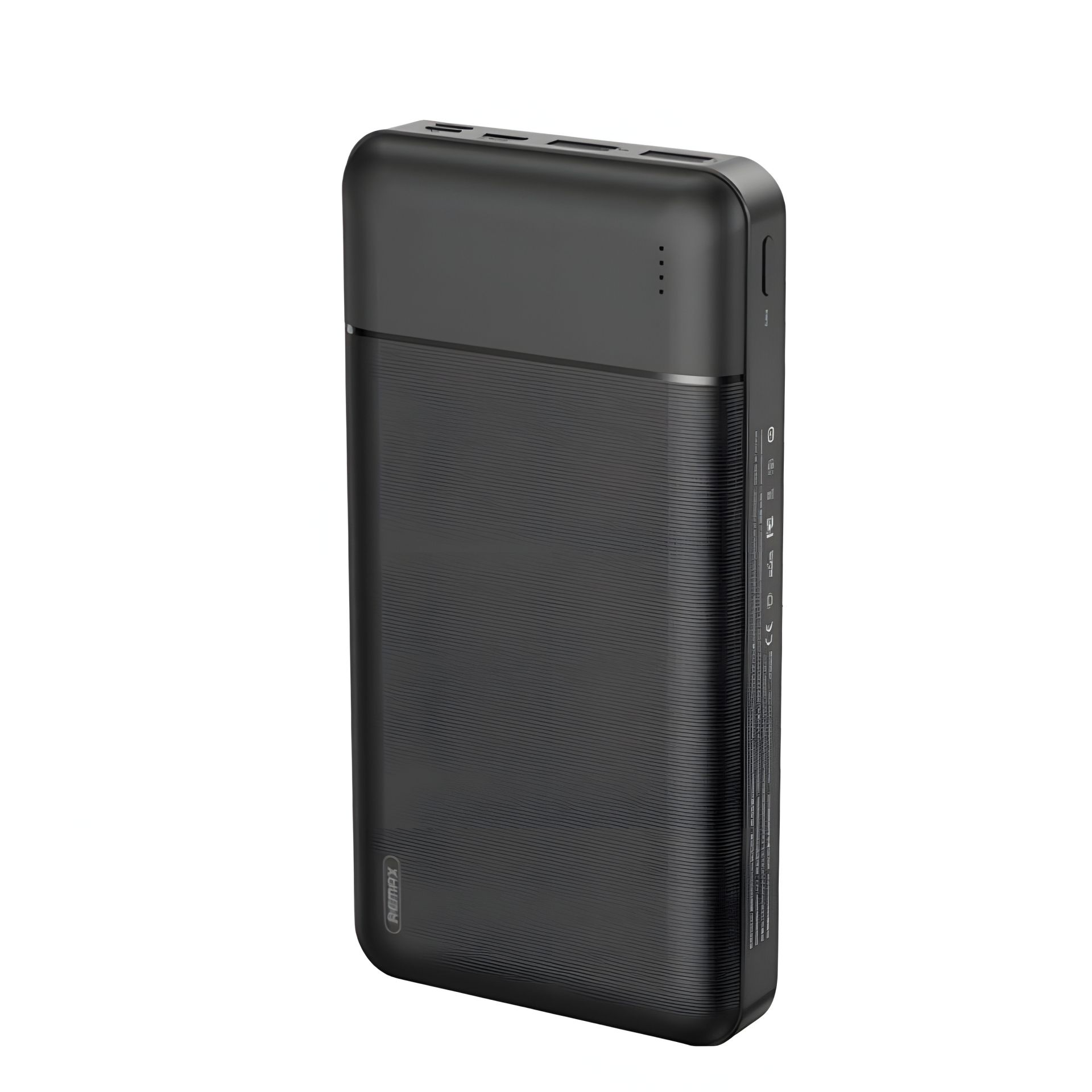 Повербанк Remax RPP-166 Lango (20000 mAh / Out: 2USB 5V/2.1A / In: Type-C, micro-USB 5V/2.1A ) с LED индикатором, Чёрный Повербанк Remax RPP-166 Lango (20000 mAh / Out: 2USB 5V/2.1A / In: Type-C, micro-USB 5V/2.1A ) с LED индикатором, Чёрный