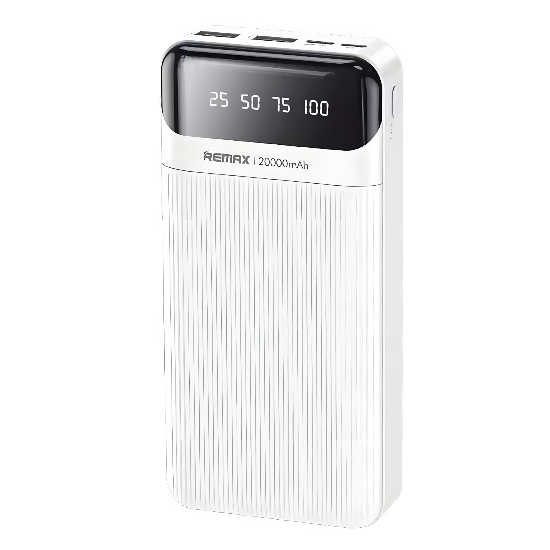Повербанк Remax RPP-102 Lesu Series (20000 mAh / Out: 4USB 5V/2A / In: micro-USB 5V/2A ) с LED индикатором, Белый Повербанк Remax RPP-102 Lesu Series (20000 mAh / Out: 4USB 5V/2A / In: micro-USB 5V/2A ) с LED индикатором, Белый