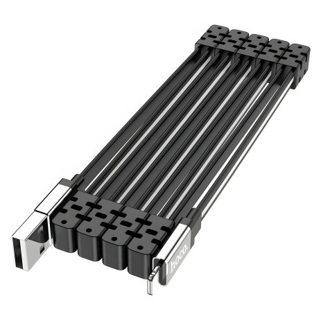 Кабель USB Hoco U103 Magnetic absorption charging data for Lightning Чёрный