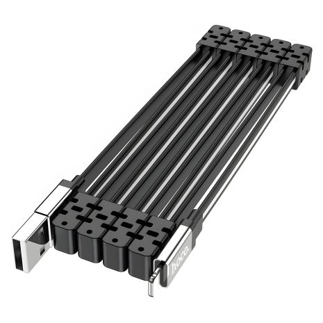 Кабель USB Hoco U103 Magnetic absorption charging data for Lightning Чёрный