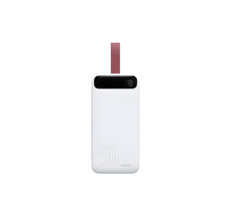 Повербанк Remax Proda PD-P97 Leading series (50000 mAh/Out: 2USB 5V/2A/In: Type-C, micro-USB 5V/2A) з LED Дисплеєм та ліхтариком, Білий