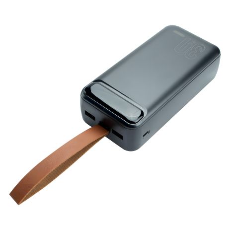 Повербанк Remax Proda PD-P96 Leading series (30000 mAh/Out: 2USB 5V/2A/In: Type-C, micro-USB 5V/2A) з LED Дисплеєм та ліхтариком, Чорний