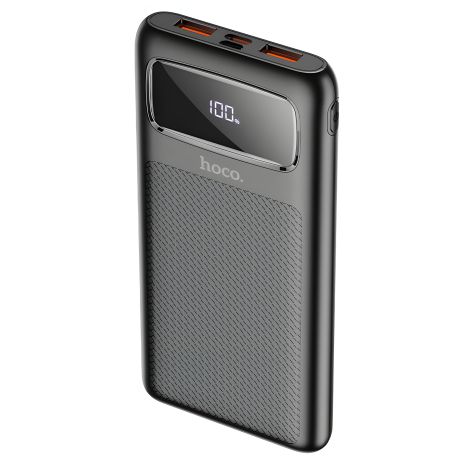 Повербанк Hoco J81 Fast Way (10000mAh / Out: USB 22,5W QC3.0, Type-C 20W PD / In: Type-C 18W, Micro-USB 18W ) с LED Дисплеем, Чёрный Повербанк Hoco J81 Fast Way (10000mAh / Out: USB 22,5W QC3.0, Type-C 20W PD / In: Type-C 18W, Micro-USB 18W ) с LED Дисплеем, Чёрный