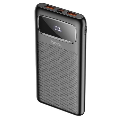 Повербанк Hoco J81 Fast Way (10000mAh / Out: USB 22,5W QC3.0, Type-C 20W PD / In: Type-C 18W, Micro-USB 18W) з LED Дисплеєм, Чорний