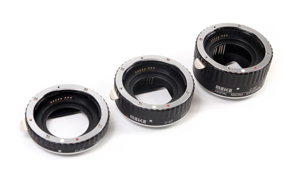 Набір автофокусних макрокілець Meike 13, 21, 31 мм для Canon Набір автофокусних макрокілець Meike 13, 21, 31 мм для Canon