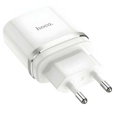 Мережевий Зарядний Пристрій Hoco C12Q QC 3.0 Білий
