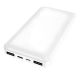 Повербанк Borofone BJ3 Minimalist (10000 mAh 2USB 5Vx2A / In: Type-C, micro-USB 5Vx2A ) с LED индикатором, Белый