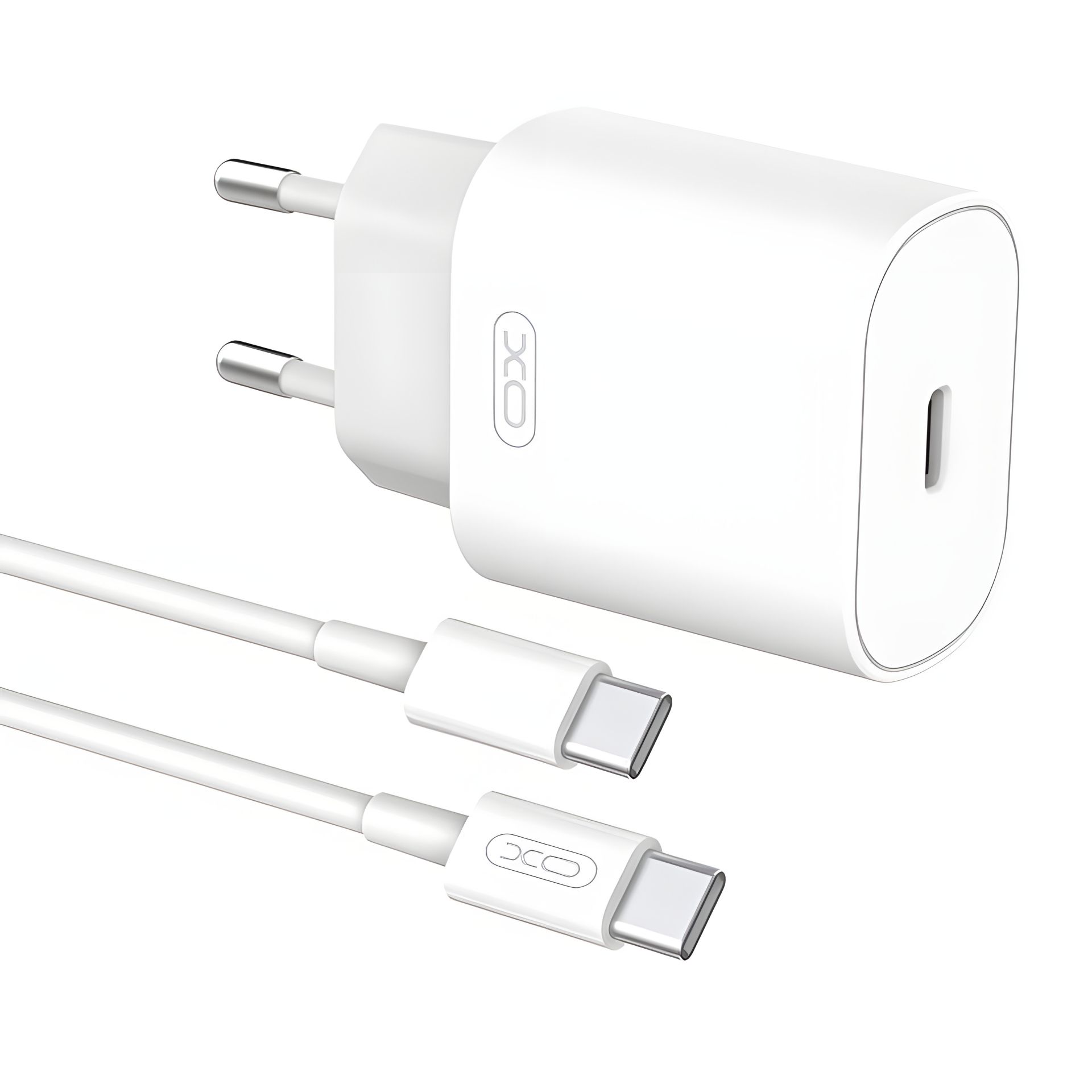 Зарядний пристрій XO L91EU PD 25W Type-C to Type-C White Зарядний пристрій XO L91EU PD 25W Type-C to Type-C White