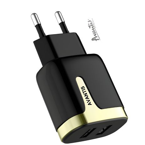 Зарядное устройство Avantis A640 2USB Type-C Black