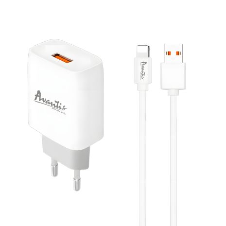 Зарядное устройство Avantis A815 1USB Lightning White
