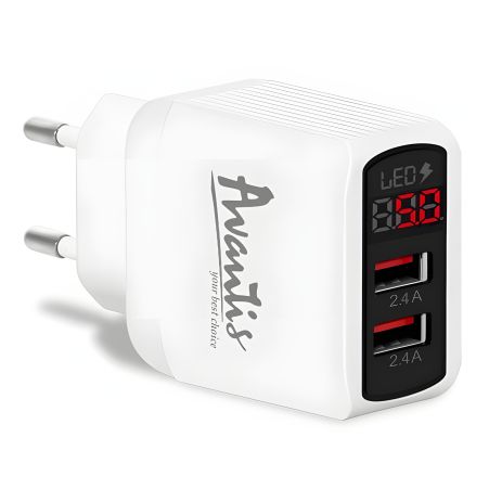 Зарядное устройство Avantis A850 2USB White Зарядное устройство Avantis A850 2USB White