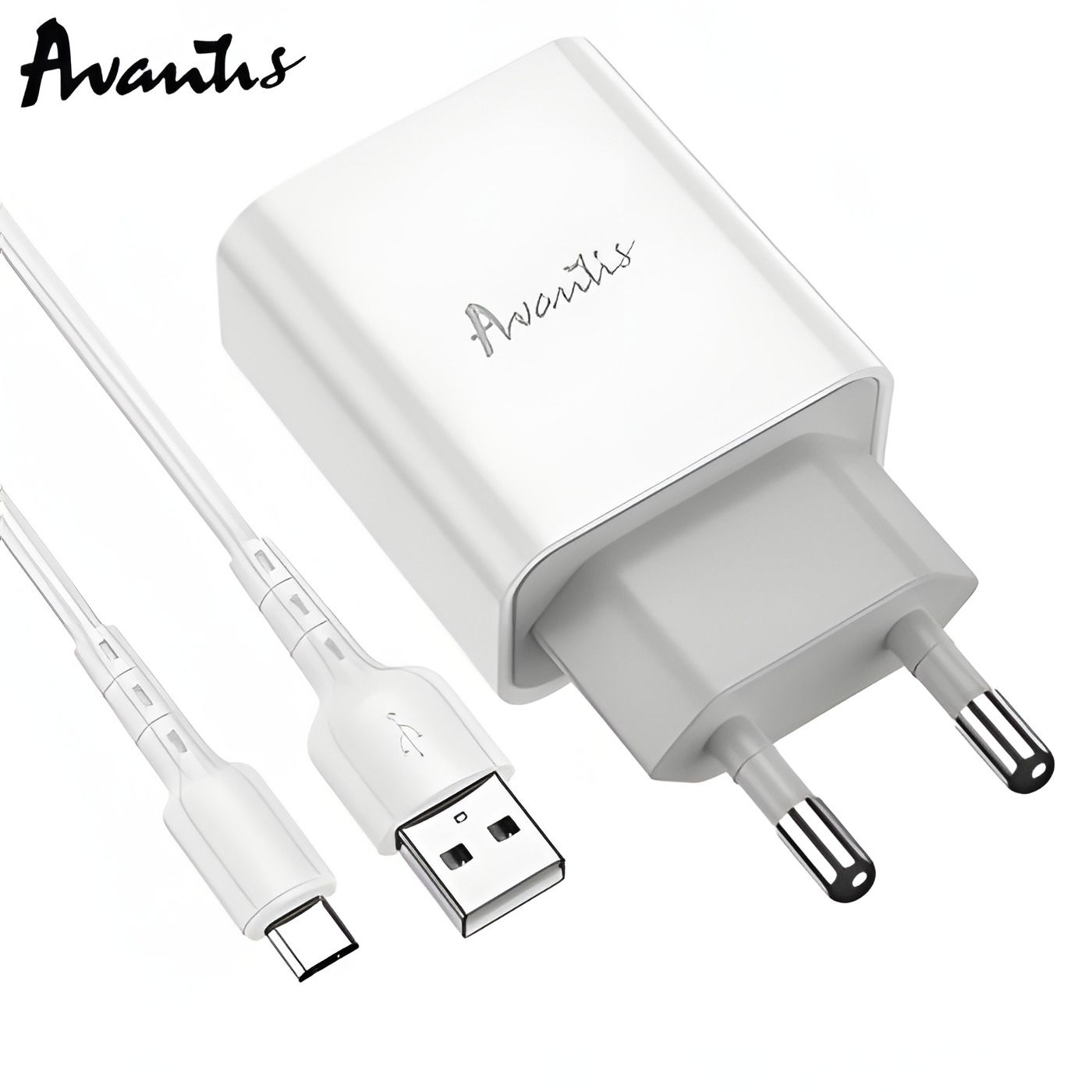 Зарядное устройство Avantis Type-C White A825 1USB Зарядное устройство Avantis Type-C White A825 1USB
