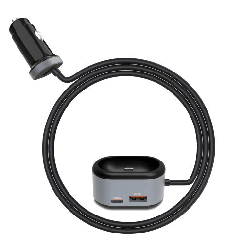 Автомобильное ЗУ XO CC29 4 in 1 PD+QC3.0+TWS Gen 2.4A Black Автомобильное ЗУ XO CC29 4 in 1 PD+QC3.0+TWS Gen 2.4A Black