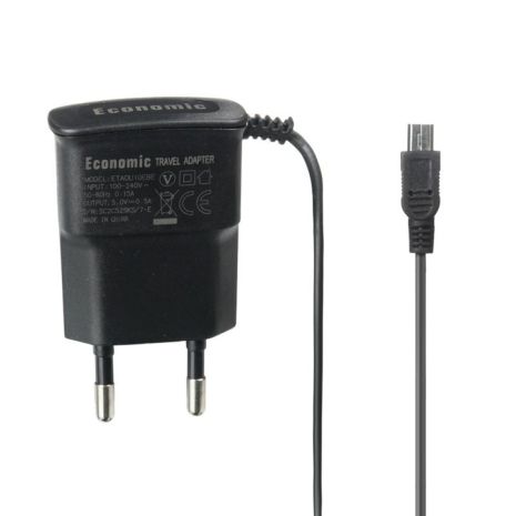 Зарядний пристрій Economic 0.75A microUSB black