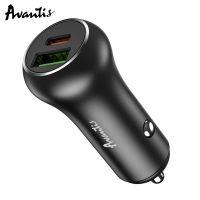 Автомобільне ЗУ Avantis A918PD 38W (PD20W+QC3.0) Black