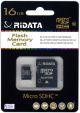 Карта пам'яті RiDATA microSDHC 16GB Class 10+ SD адаптер