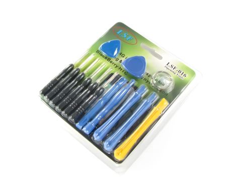 LSF-016 набор инструментов (присоска, отвёртки: *0.8, +1.5, -2.0, T4, T5, T6; медиаторы: 2 шт., лопатки: 5 шт.)