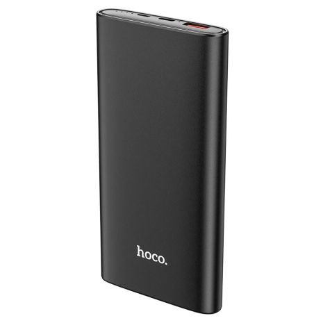 Повербанк Hoco J83 10000 mAh 20W PD Type-C, 18W QC3.0 USB/In: 18W Type-C, micro-USB, метал, LED індикатор, Black