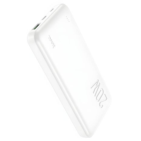 Повербанк Hoco J87 (10000 mAh / Out: USB 18W QC3.0, Type-C 20W PD / In: micro-USB, Type-C 18W ) с LED индикатором, Белый Повербанк Hoco J87 (10000 mAh / Out: USB 18W QC3.0, Type-C 20W PD / In: micro-USB, Type-C 18W ) с LED индикатором, Белый