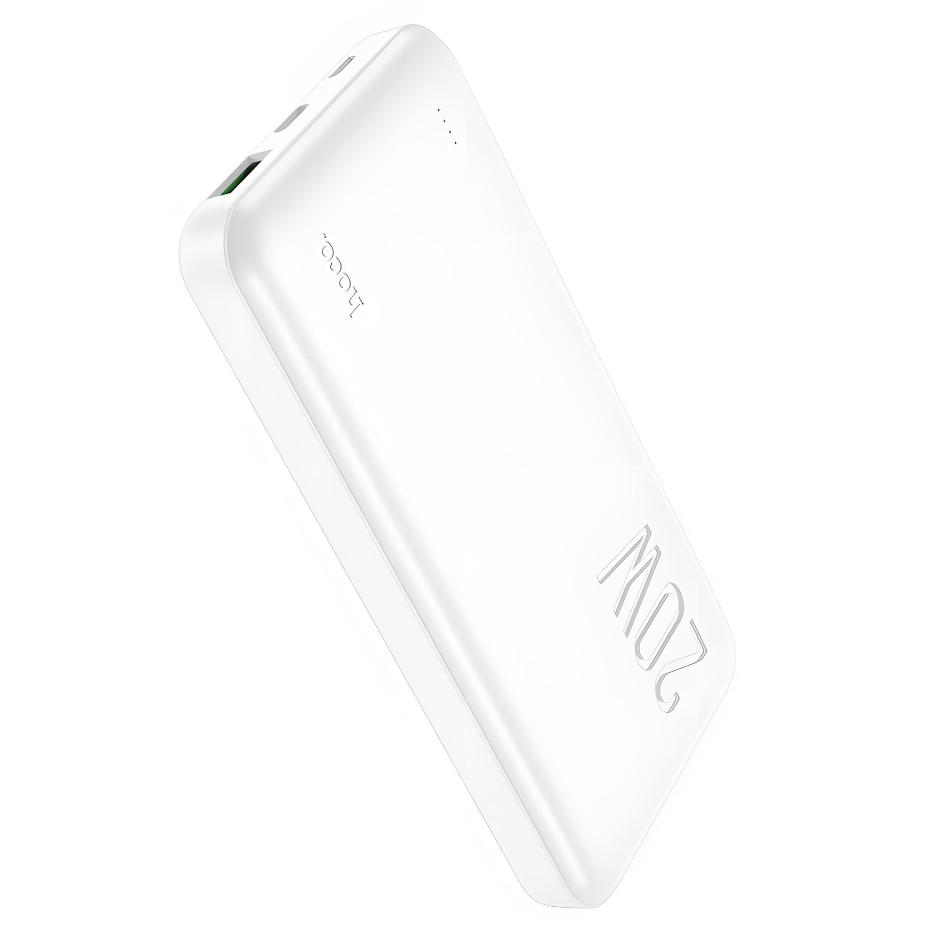 Повербанк Hoco J87 (10000 mAh / Out: USB 18W QC3.0, Type-C 20W PD / In: micro-USB, Type-C 18W ) с LED индикатором, Белый Повербанк Hoco J87 (10000 mAh / Out: USB 18W QC3.0, Type-C 20W PD / In: micro-USB, Type-C 18W ) с LED индикатором, Белый