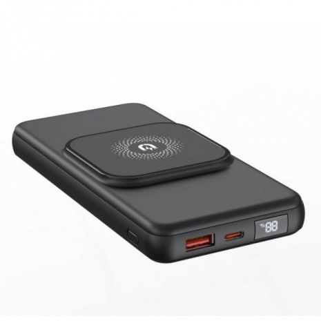 Повербанк XO PR161 Magnetic Wireless 15W QC22.5W PD20W 10000 mAh Black