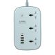 LDNIO SCW3451 Подовжувач з WiFi 3 ports/PD/3USB/1 QC 3.0/1 Type-C Білий