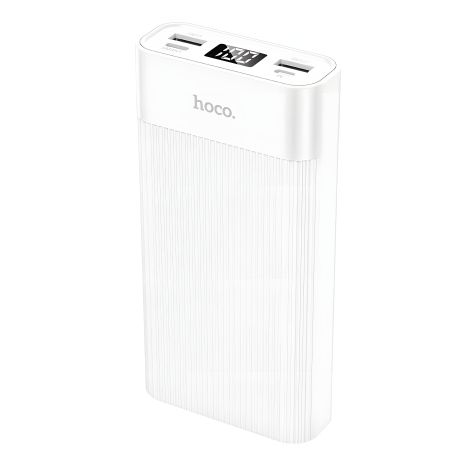 Повербанк Hoco J85 Wellspring (20000mAh / Out: 2xUSB-A / In: micro-USB, Type-C 5V/2A ) с LED Дисплеем, Белый Повербанк Hoco J85 Wellspring (20000mAh / Out: 2xUSB-A / In: micro-USB, Type-C 5V/2A ) с LED Дисплеем, Белый
